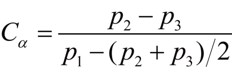 Pressure angular coefficient Pressure angular coefficient