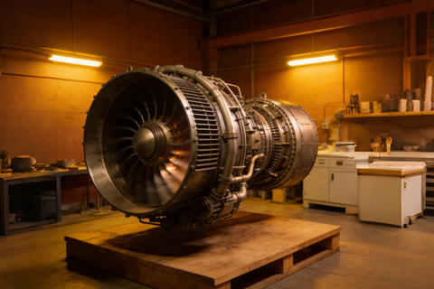 Gas turbine under pressure measurement