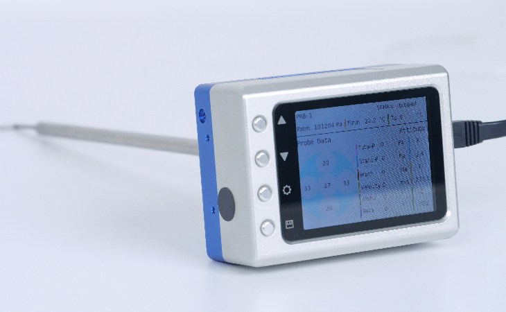 Micro 5-hole probe anemometer